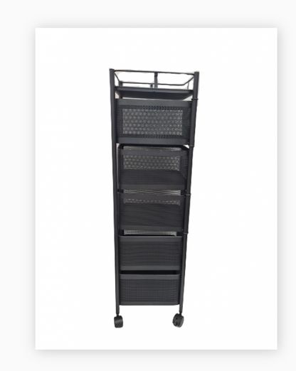 5 Tier Basket Trolley square