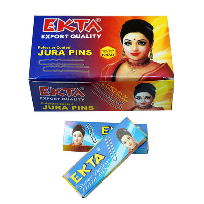 EKTΛ Black Juda pin Pack of 5 Boxes - Total 50pins Size Small