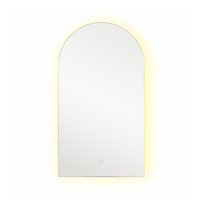Barelli 900 x 500mm Frameless Rear Lit Arch LED Mirror