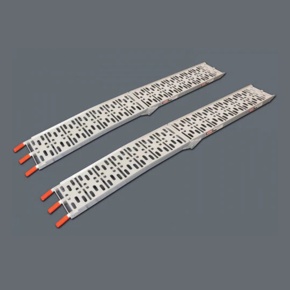 2m Ramps 2.2m Folding Aluminium Loading Ramps - Pair | 450kg Load | Quad Bikes ...