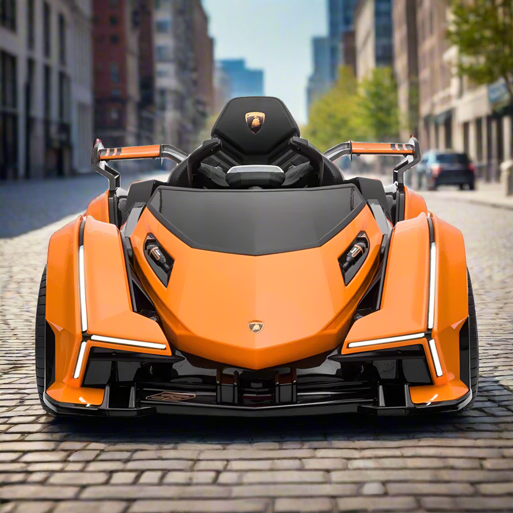 Lamborghini V12 Vision Gran Turismo Ride on Sports Car- Orange