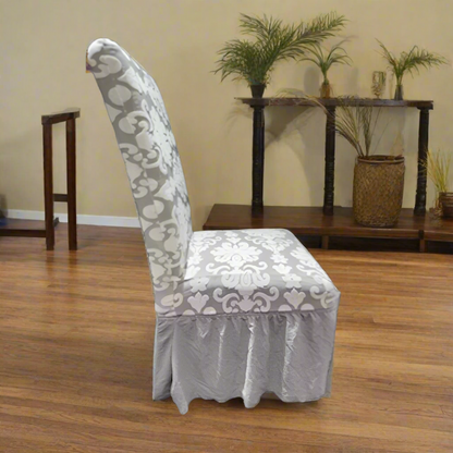 Dining Chair Cover With Frill 2pcs