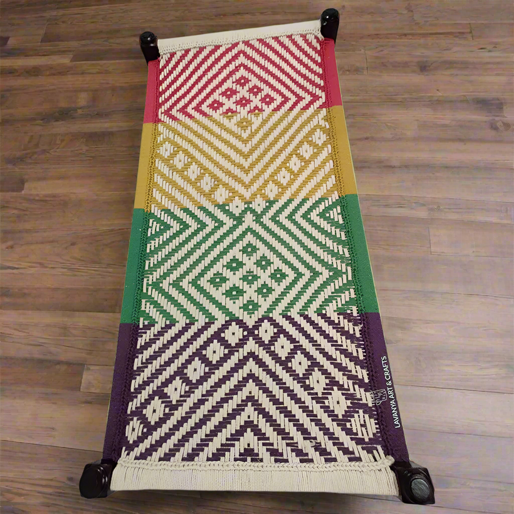 Rajasthani Charpai/Cot/Sheesham/Khatiya/Khaat/Rajasthani Traditional Charpoy