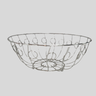 Fruit Basket Silver Single Tier