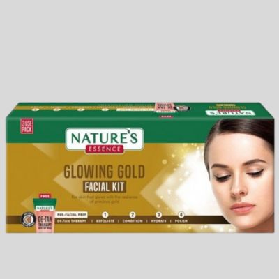 Natures Essence Glowing Gold Facial Kit