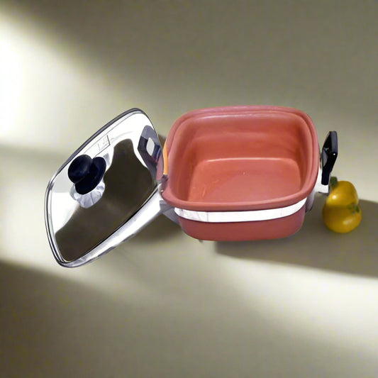 Square Donga with glass lid