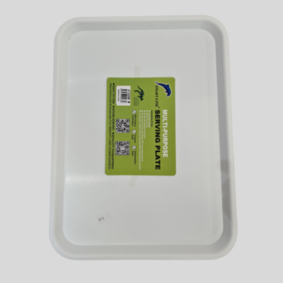 Multipurpose White Tray Type 3- 15.5 by 11 Inch