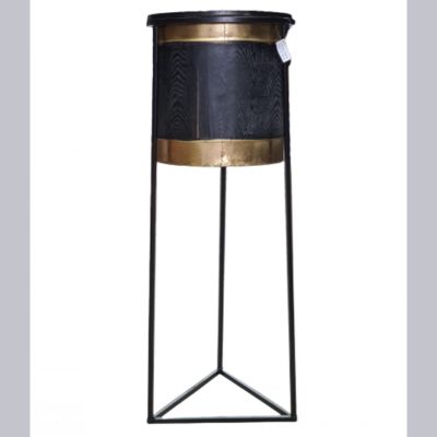 Plant Stand Black and Gold 80 cm