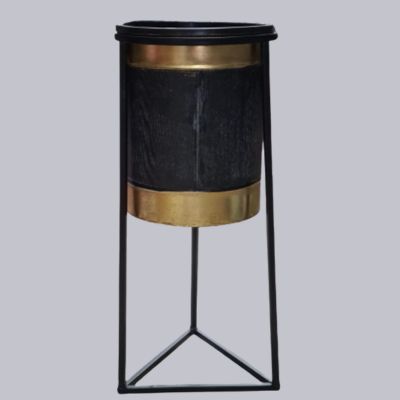 Plant Stand Black and Gold 54 cm