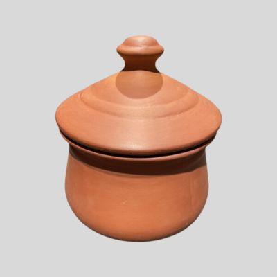 Clay Pot with Lid 13cm