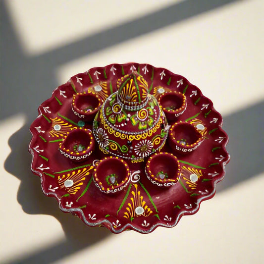 Decorative Diya Complete Set
