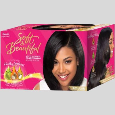 Soft and Beautiful No-Lye Ultimate Conditioning Relaxer Kit Regular