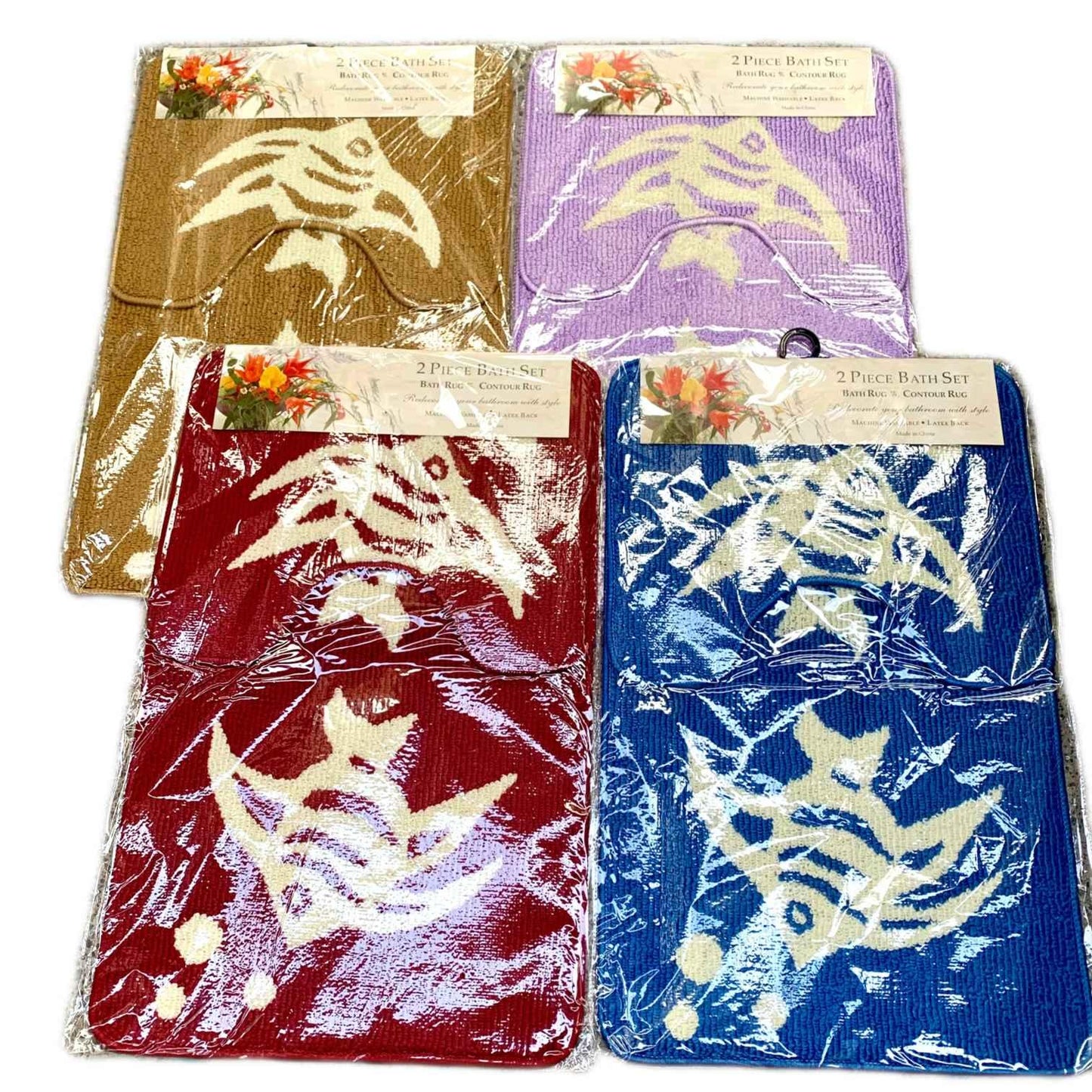 Bathroom mat -2PC