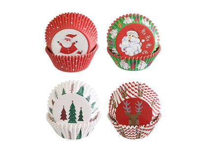 Christmas Cupcake Bases 50pk Assorted