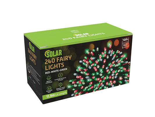 Solar LED Fairy Lights 240 Christmas Colour - XL1492