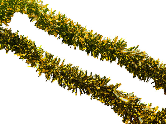Wavy Shape Cut Out Tinsel - 11cmx2m - Gold - XS0528