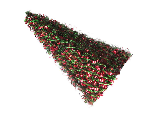 Xmas Tinsel Tree - 49cm - Red and Green - XS0588