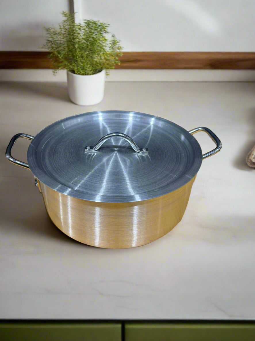5 set Aluminum Pots with Lids 26CM - 42.5CM Commercial/Domestic