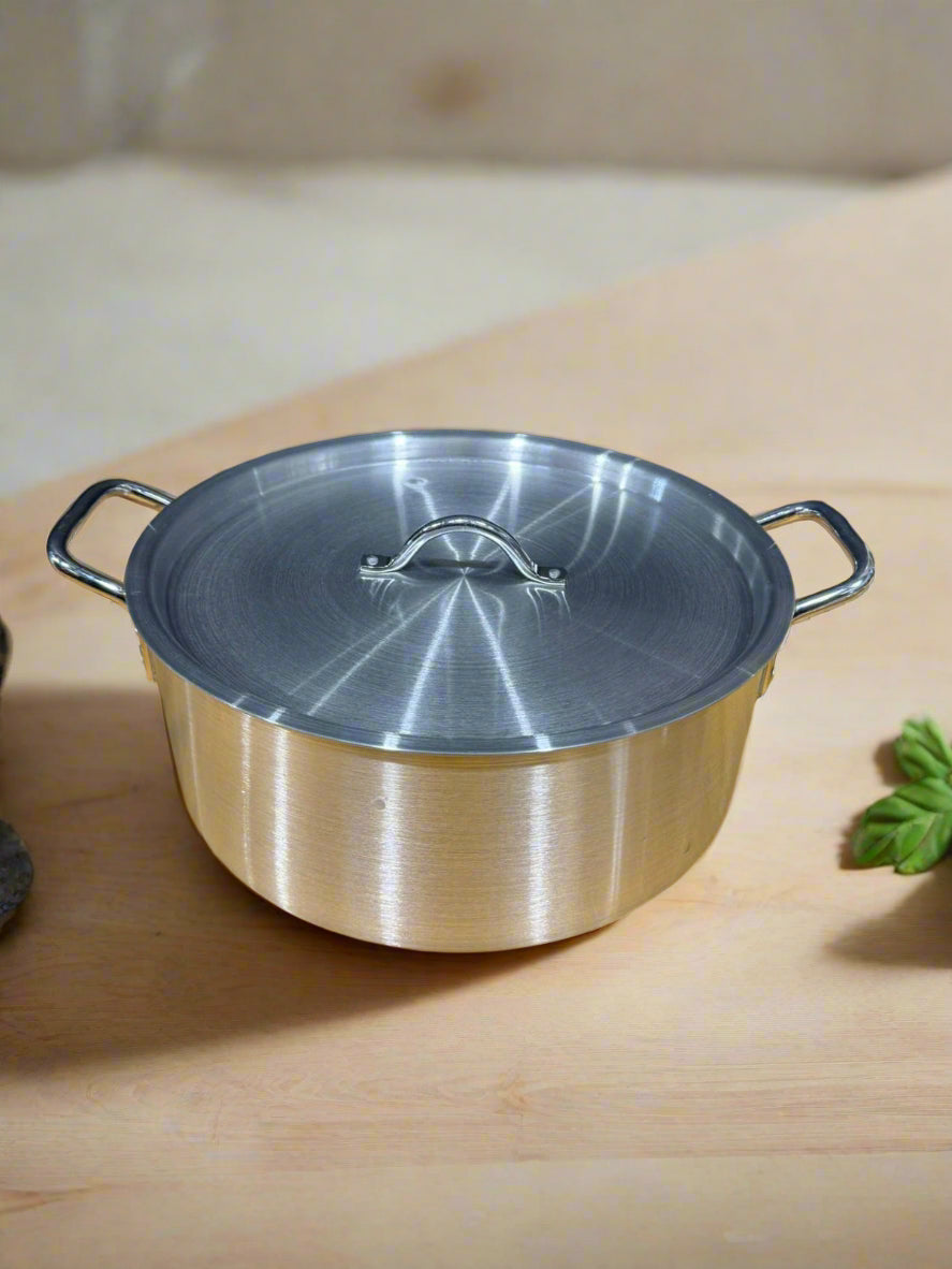 5 set Aluminum Pots with Lids 26CM - 42.5CM Commercial/Domestic