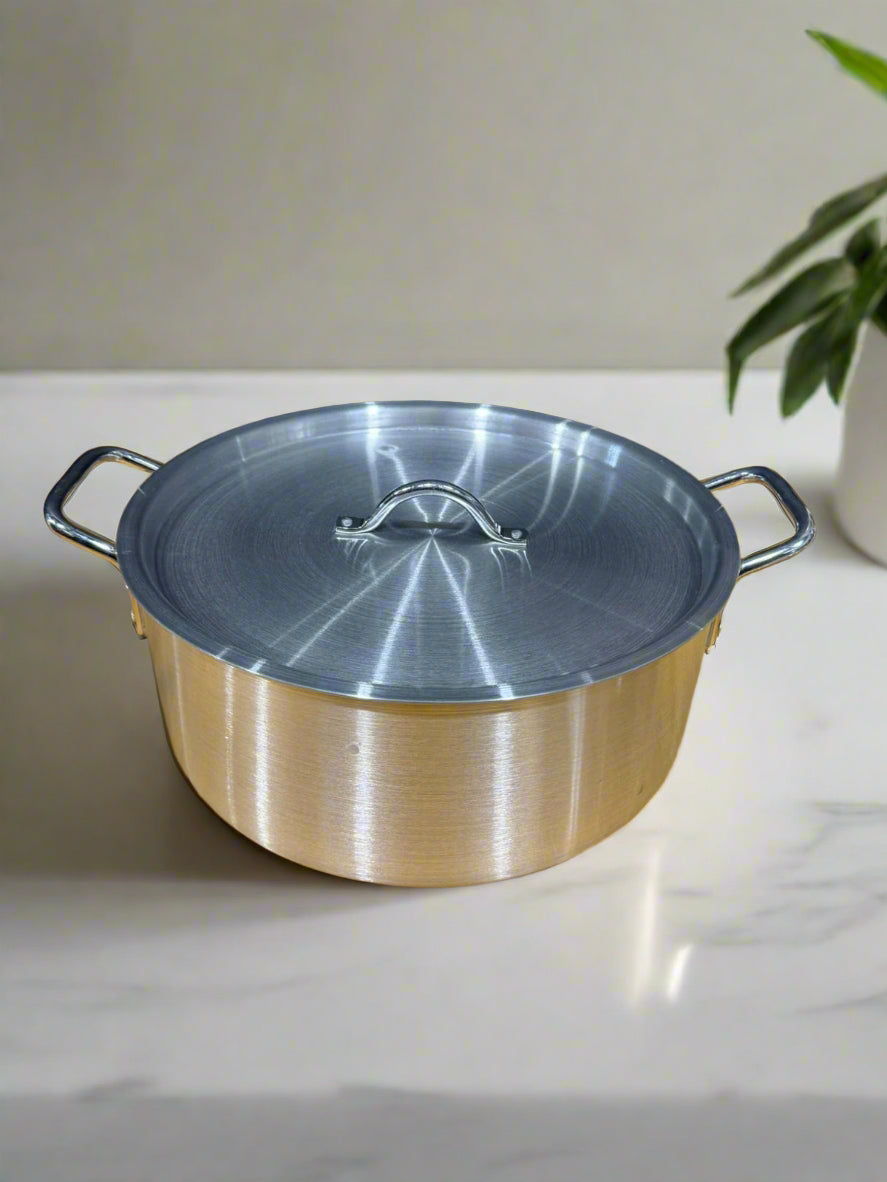 5 set Aluminum Pots with Lids 26CM - 42.5CM Commercial/Domestic