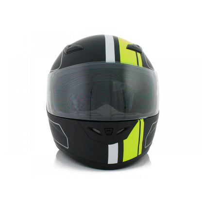 Motorbike Helmet Motorcycle Biker CNELL XS Yellow Racing Stripes