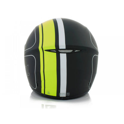 Motorbike Helmet Motorcycle Biker CNELL XS Yellow Racing Stripes