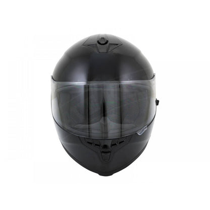 Motorbike Helmet Shiny Black Double Visor M 57-58cm CNELL