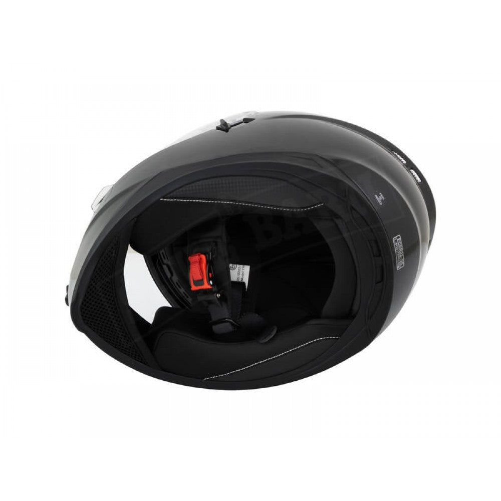 Motorbike Helmet Shiny Black Double Visor M 57-58cm CNELL