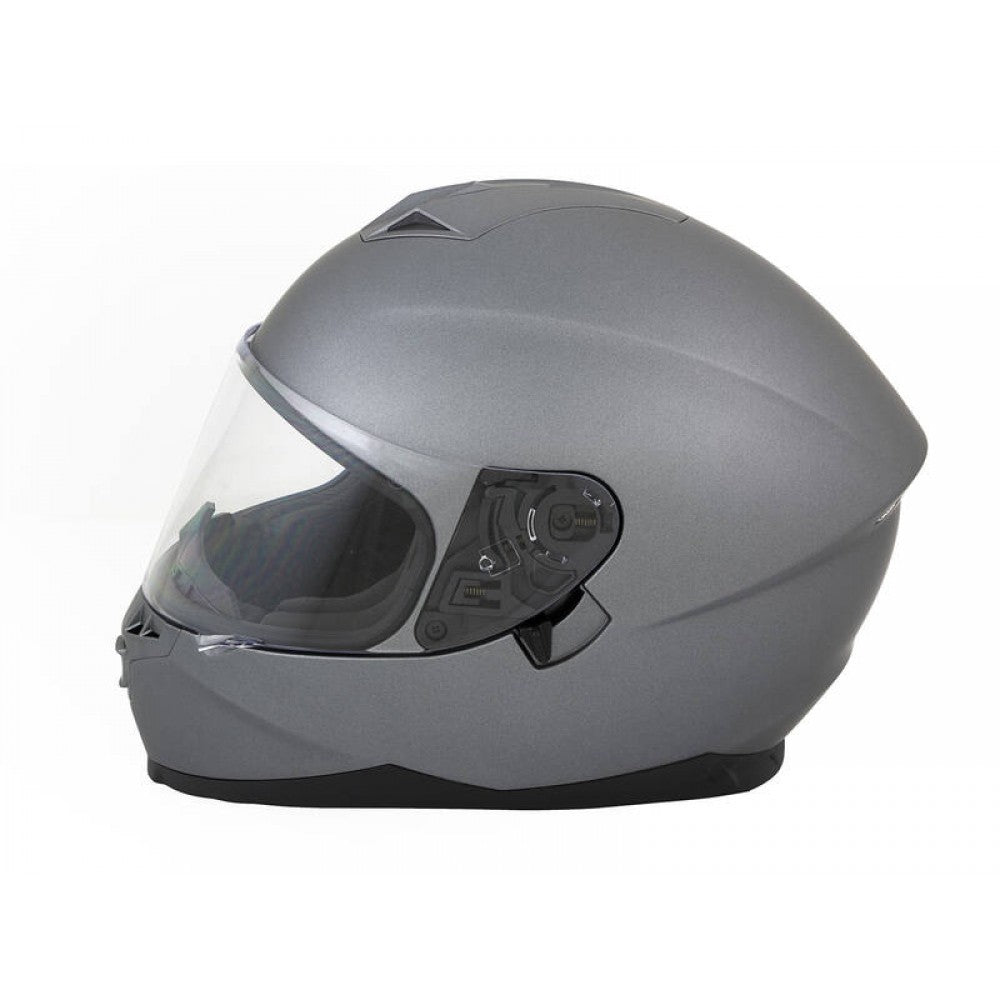 Motorbike Helmet Matt Grey Double Visor XL 61-62cm CNELL