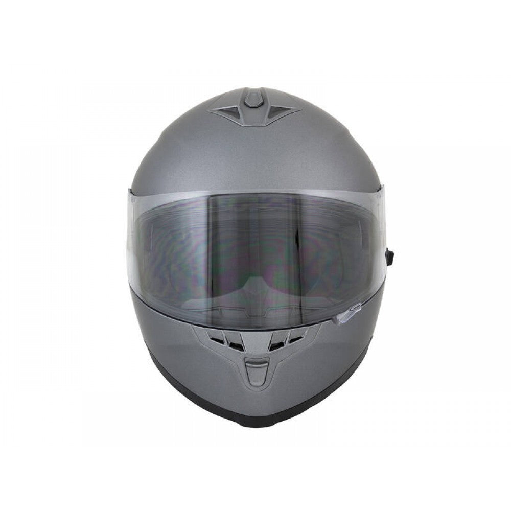 Motorbike Helmet Matt Grey Double Visor XL 61-62cm CNELL