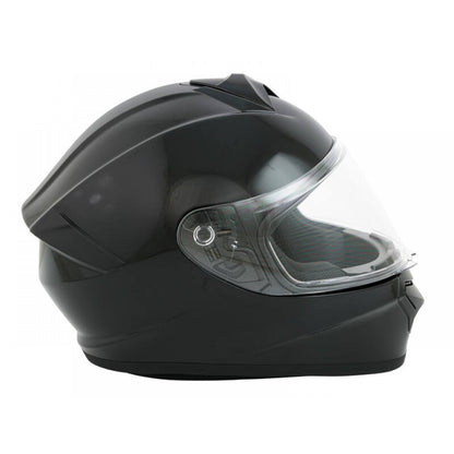 Motorbike Helmet - Gloss Black - X Large 61-62cm | Full-Face Motorcycle Helmets