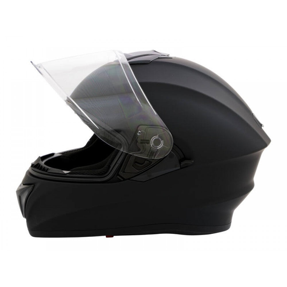 Motorbike Helmet L - Matt Black - Double Visor - 59-60cm CNELL