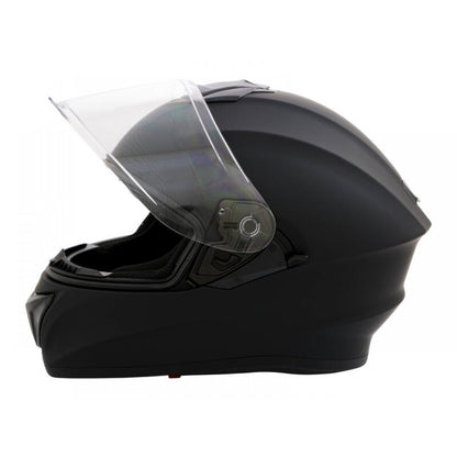 Motorbike Helmet L - Matt Black - Double Visor - 59-60cm CNELL