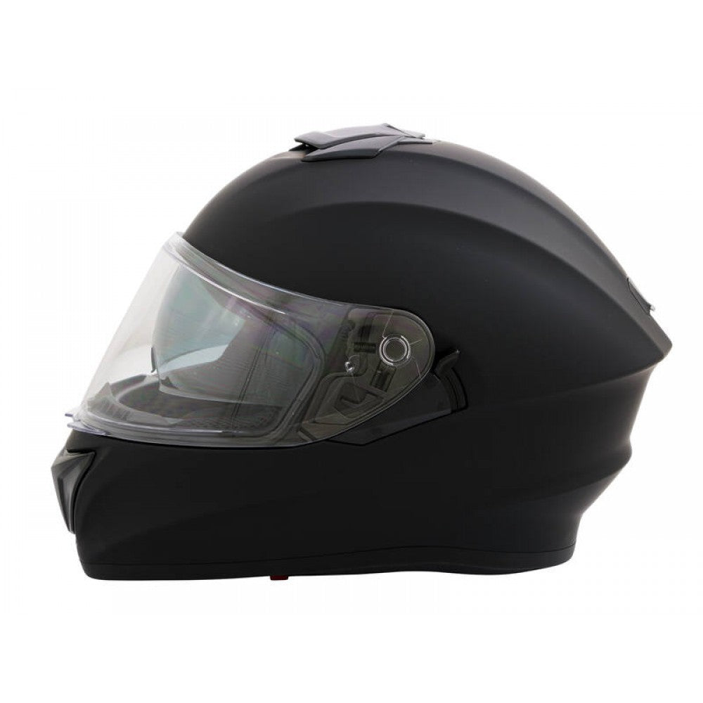 Motorbike Helmet XXL - Matt Black - Double Visor - 63-64cm CNELL
