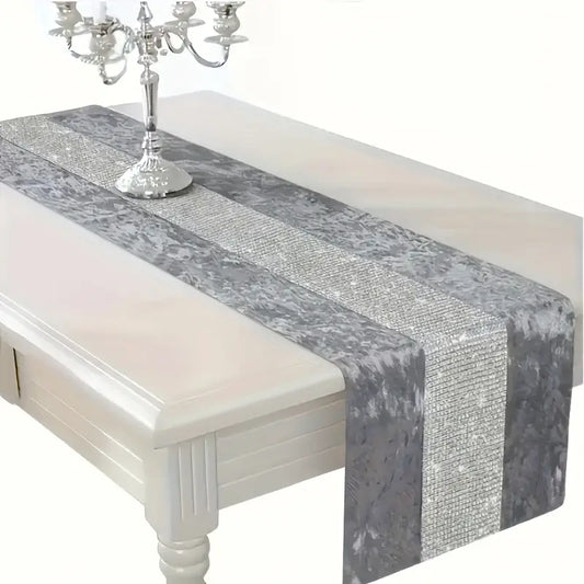 1pc Elegant Marble-Print Tablecloth
