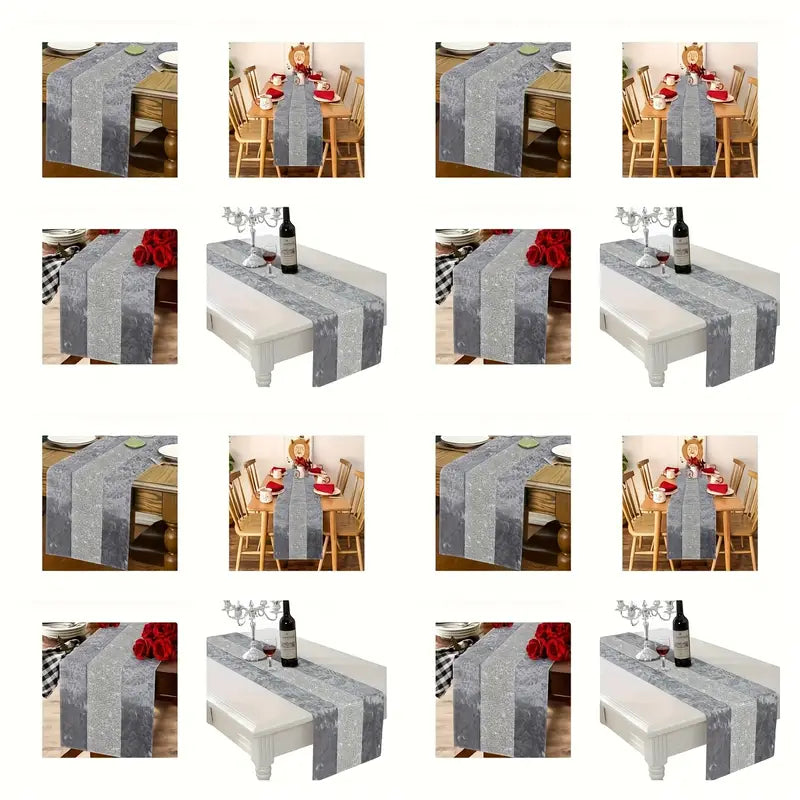 1pc Elegant Marble-Print Tablecloth