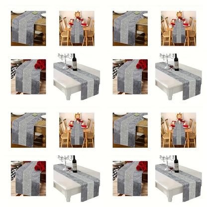 1pc Elegant Marble-Print Tablecloth