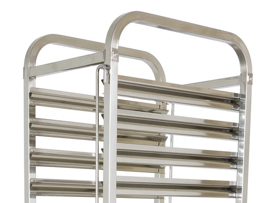 Mobile Bakers Rack 16" Tray x15 | 1.7m Tall + Wheels | Commercial Bakery Racks