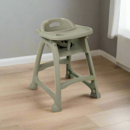 Baby High Chair with Tilting Dinner Tray - Heavy Duty Plastic Build