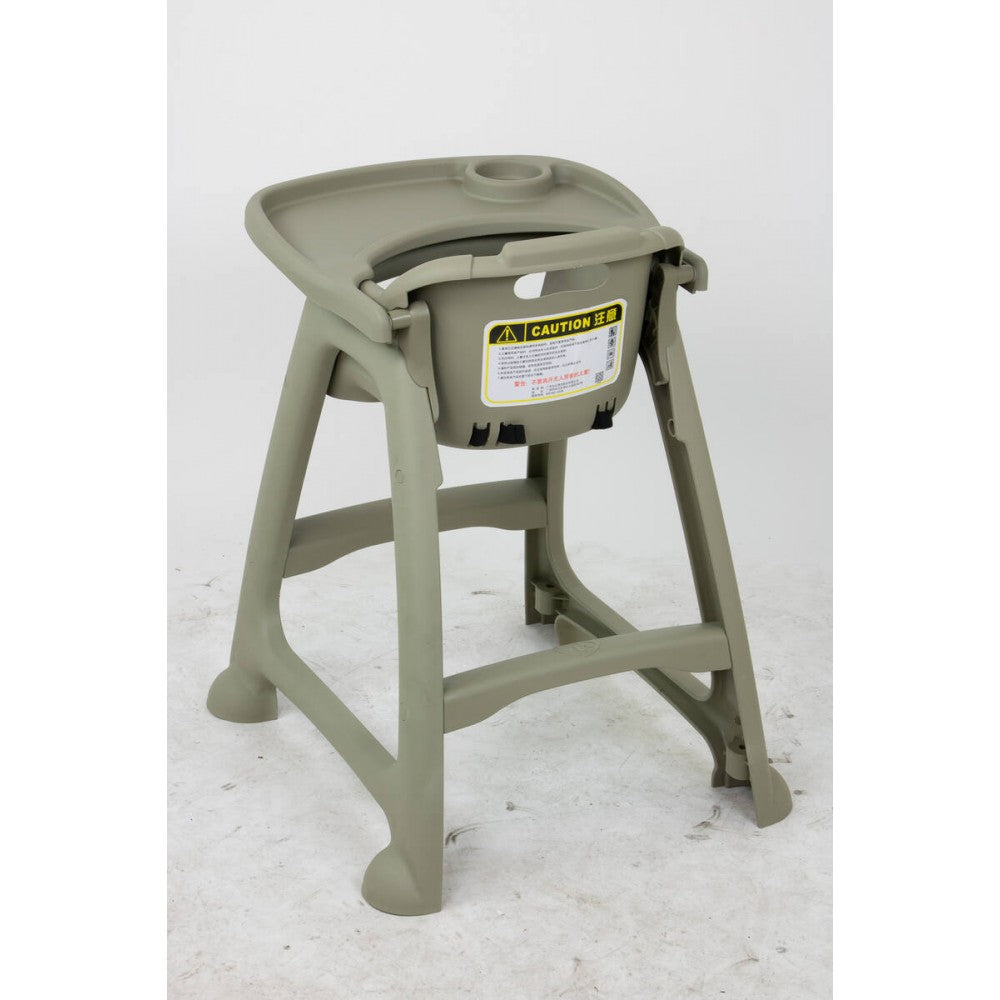 Baby High Chair with Tilting Dinner Tray - Heavy Duty Plastic Build