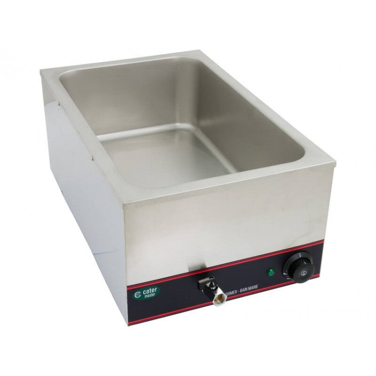 Hot Food Warmer Bain Marie 1.2kW - Single Basin 1/1GN Benchtop Bainmarie