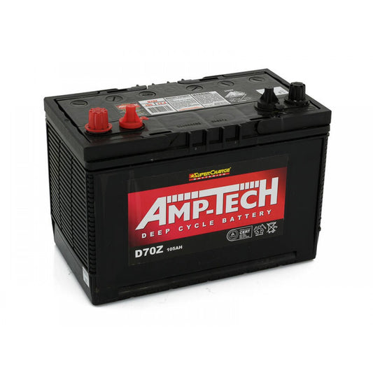 12V Deep Cycle Lead Acid Battery 105Ah | AMP-TECH Caravan & Motorhome Batteries