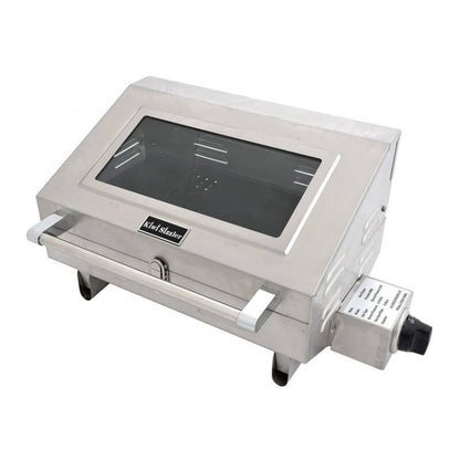 Hooded BBQ & Window, Stainless Steel Barbeque - Gas Barbecue Grill