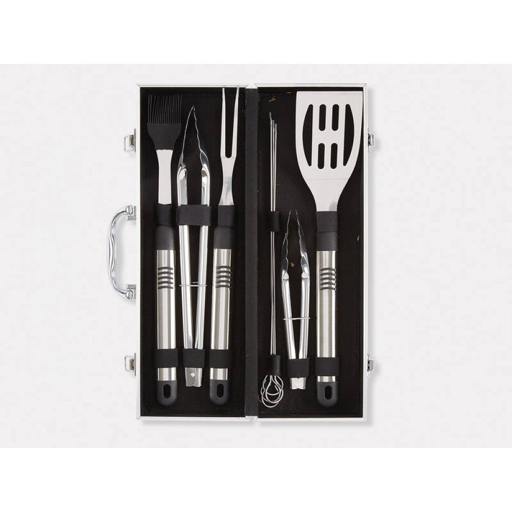 10 Piece Ultimate BBQ Tool Set with Aluminium Case