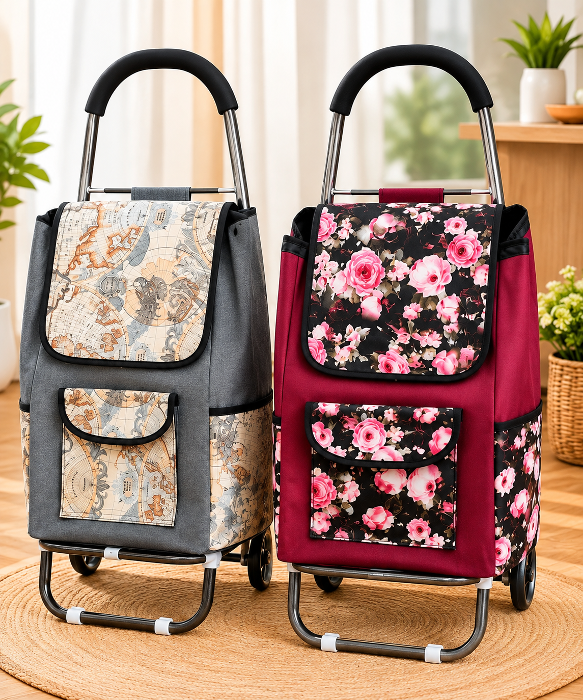 Rolling Shopping Trolley Bag – Stylish & Spacious