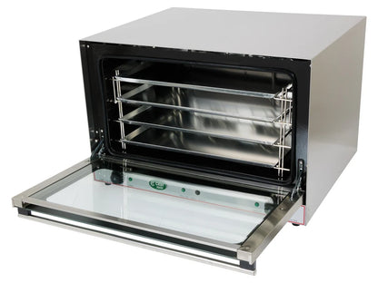 Commercial Turbo Convection Oven + Steam Function - 4 Tray - Dual Fan - 6.4kW