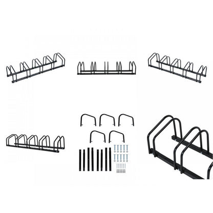 5 Bike Rack - Steel Storage Rack for 5 Bikes