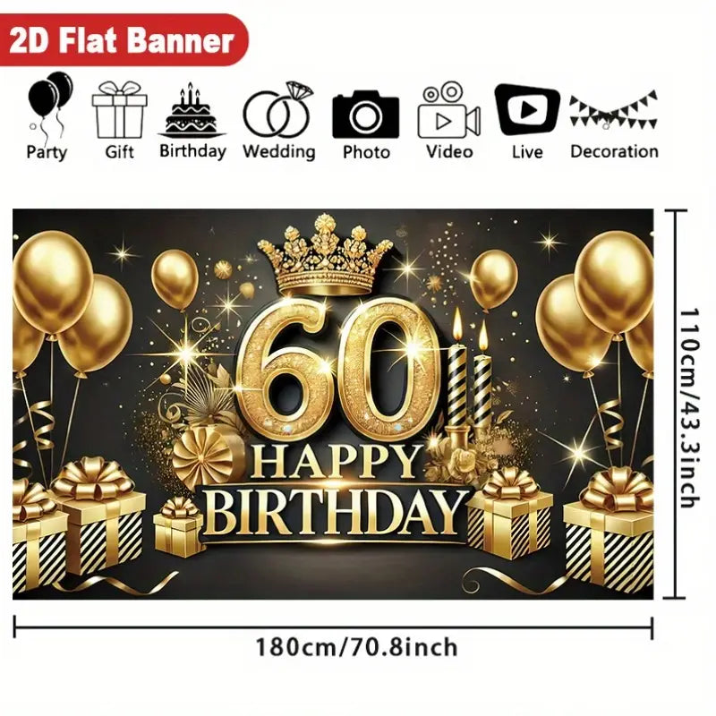 RIMBOL 60th Birthday Party Backdrop