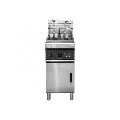 28L Commercial Single Vat Deep Fryer with 2 Fry Baskets - 415V / 18kW