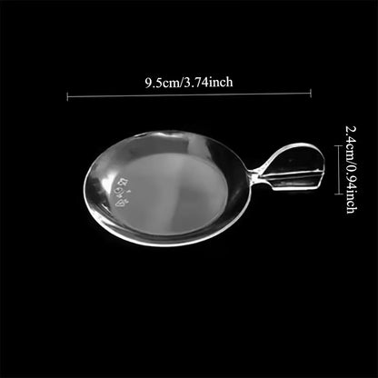 35pcs Creative Transparent Snack Plates with Handles